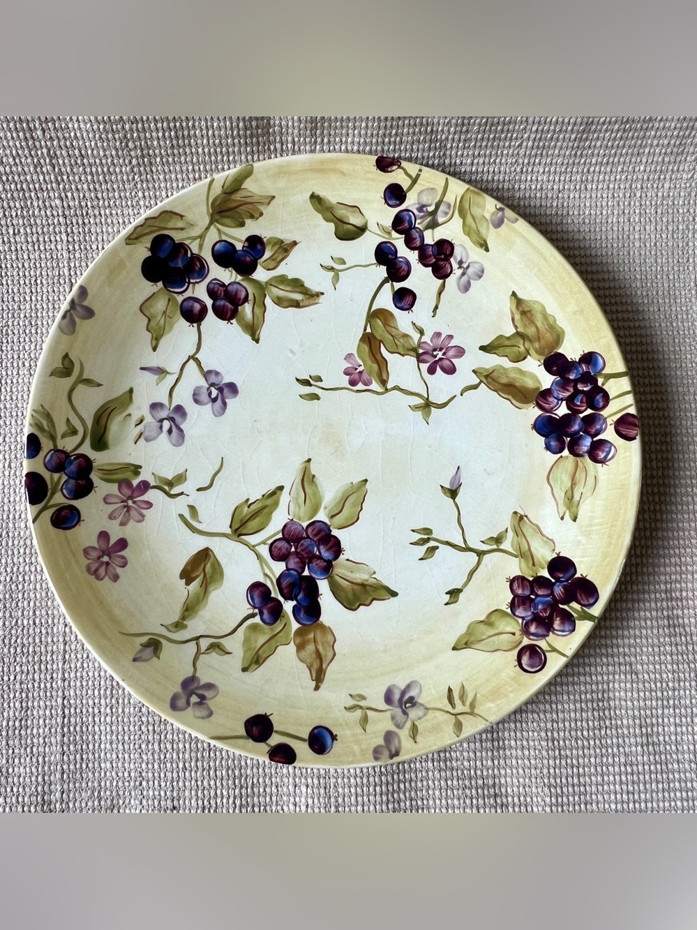 Tracy Porter Hand-Painted “Sage Tea” Dinner Plate